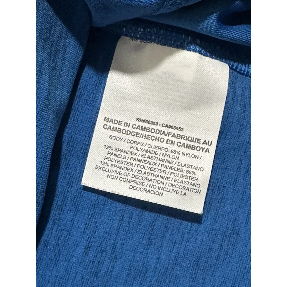 Nike Golf Shirt Men Large Blue Tour Performance Long Sleeve Tee‎ Logo Large